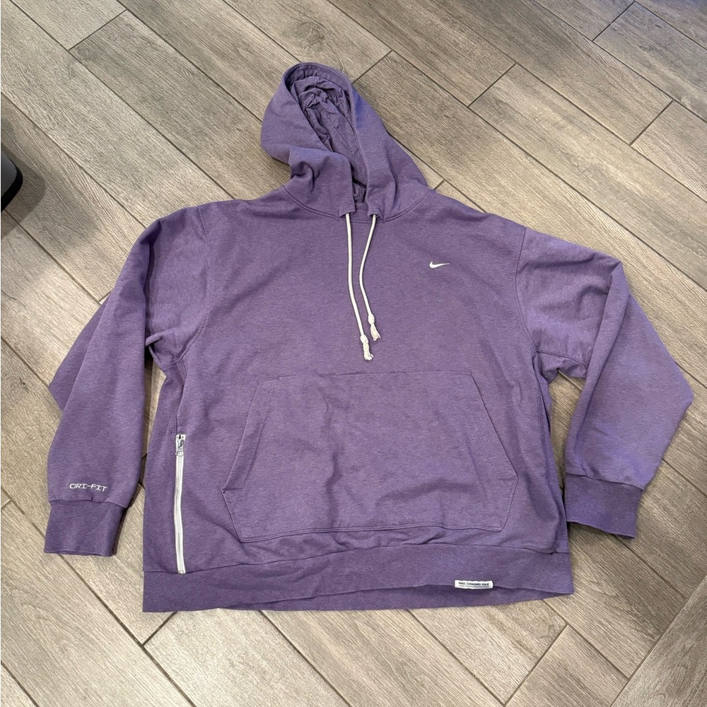 Nike dri-fit women’s Purple Hooded Pullover Sweatshirt